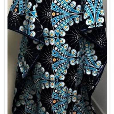 Kaftan/Kleid *Mimitausi Naferuzi* WaxPrint, Gr. S, Afrika