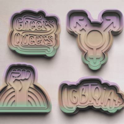 Queer Keksausstecher | Ausstecher | Cookie Cutters | Ausstechform | Plätzchenform | LGBTQIA+