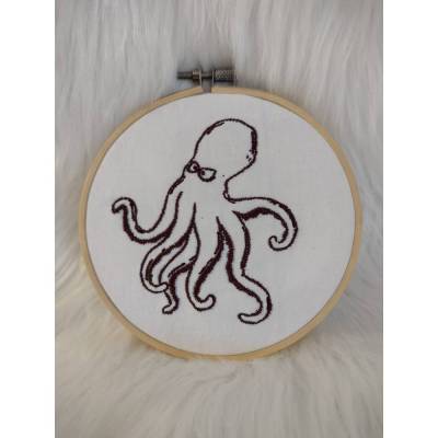 Stickdatei - Oktopus Okti - 2 Größen - Meereswelt
