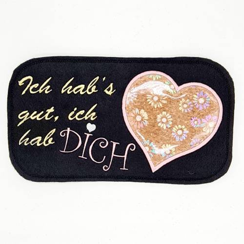 Stickdatei Valentinstag Mug Rug