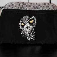 Maschinen Stickdatei - Eule Gesicht Lichteffekt 12-14x18cm Bild 10