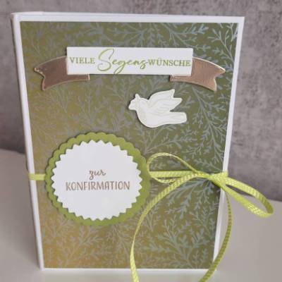Buch-Box, Geldgeschenk, Gutscheingeschenk zur Konfirmation, besondere Geschenkidee