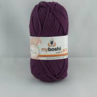 myboshi no. 2: veganes sommerliches Baumwollgarn mit Kapok in violett Bild 1