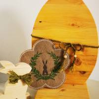 Stickdatei - Hase im Blumenkranz Ostern Frühling 2 Größen Bild 10