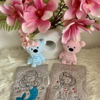 Stickdatei Doodle Maritim Meerjungfrau und Cute Girl Einzelmotive Set 916 Bild 4