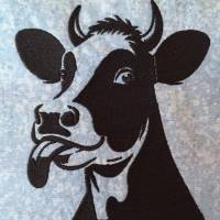 Stickdatei - Freche Kuh - 2 Größen Bild 1