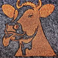 Stickdatei - Freche Kuh - 2 Größen Bild 2