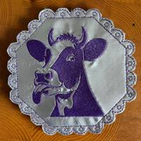 Stickdatei - Freche Kuh - 2 Größen Bild 4