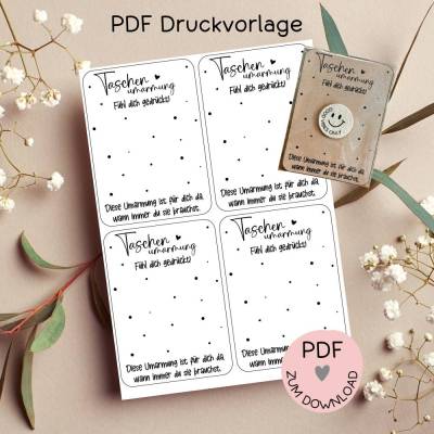 Digitale Datei, PDF Druckvorlage Karte 