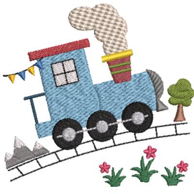 Stickdatei Lokomotive