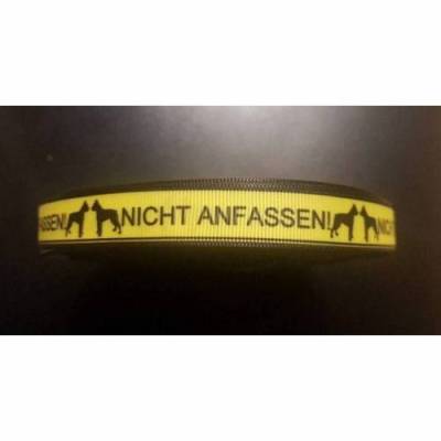 Webband 15mm Nicht anfassen Webband für Hundehalsbänder Don´t touch