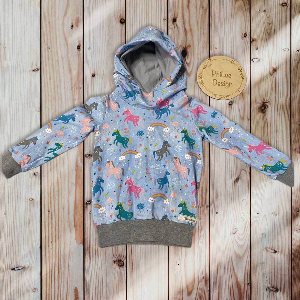 Hoodie/ 98/ Pullover/ Einhorn