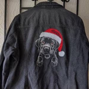 Maschinen Stickdatei - Weihnachtslabby Lichteffekt 10x10cm Bild 3