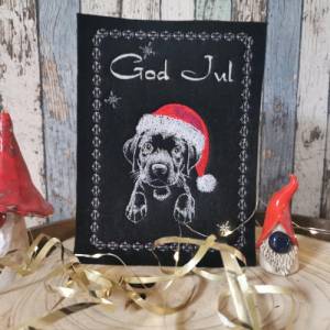 Maschinen Stickdatei - Weihnachtslabby Lichteffekt 10x10cm Bild 7