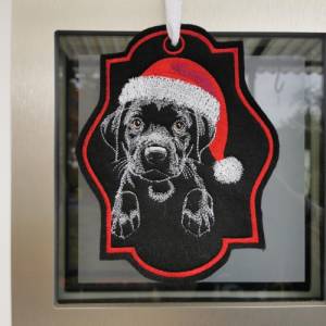 Maschinen Stickdatei - Weihnachtslabby Lichteffekt 10x10cm Bild 8