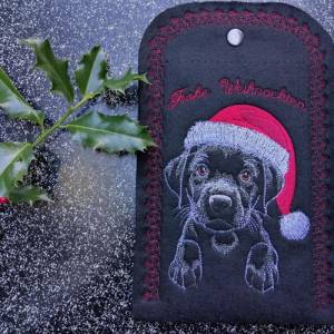 Maschinen Stickdatei - Weihnachtslabby Lichteffekt 10x10cm Bild 9