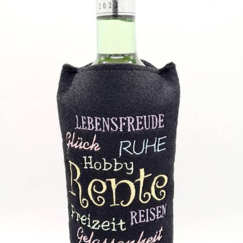 Stickdatei Weinmanschette Rente ITH