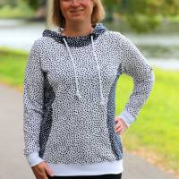 Hoodie/Kleid Sandy – PDF-Schnittmuster Gr. 32-54 | Kapuze oder Rundhals | Bequem & Sportlich inkl. Ebenen und Beamerdate Bild 10