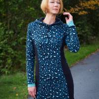 Hoodie/Kleid Sandy – PDF-Schnittmuster Gr. 32-54 | Kapuze oder Rundhals | Bequem & Sportlich inkl. Ebenen und Beamerdate Bild 2