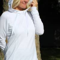 Hoodie/Kleid Sandy – PDF-Schnittmuster Gr. 32-54 | Kapuze oder Rundhals | Bequem & Sportlich inkl. Ebenen und Beamerdate Bild 4