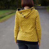 Hoodie/Kleid Sandy – PDF-Schnittmuster Gr. 32-54 | Kapuze oder Rundhals | Bequem & Sportlich inkl. Ebenen und Beamerdate Bild 5