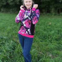 Hoodie/Kleid Sandy – PDF-Schnittmuster Gr. 32-54 | Kapuze oder Rundhals | Bequem & Sportlich inkl. Ebenen und Beamerdate Bild 6