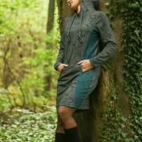 Hoodie/Kleid Sandy – PDF-Schnittmuster Gr. 32-54 | Kapuze oder Rundhals | Bequem & Sportlich inkl. Ebenen und Beamerdate Bild 7