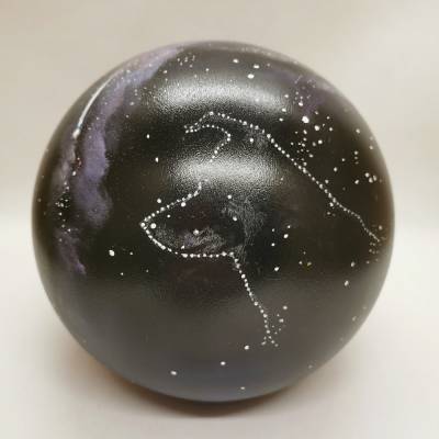 Tierurnen - handgemalt by Janus, Kugelurne, 1,1l,Handarbeit, Künstler, Keramik