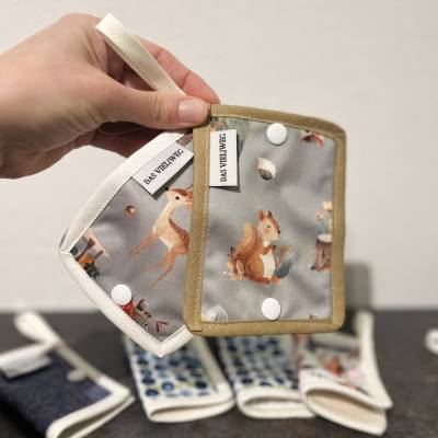 Das Outdoor Pipi-Tuch - waschbares Klopapier für unterwegs - Waldtiere