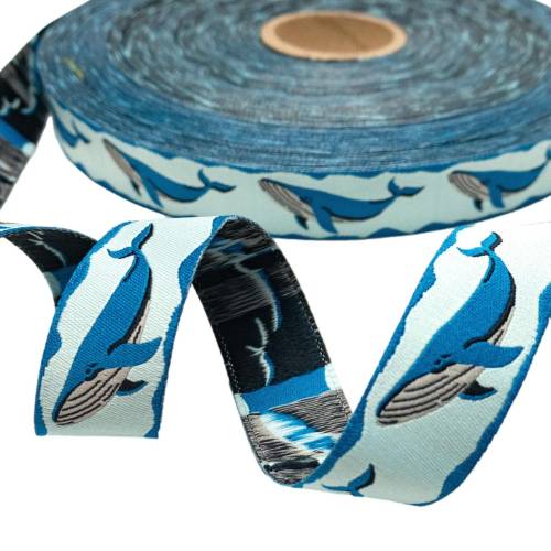 Webband Wale, 1m, 2,00 Eur/m, petrol/mint , 20 mm breit - Eigenproduktion