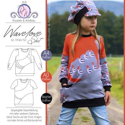 Ebook Waveloveshirt Gr. 74 bis 152