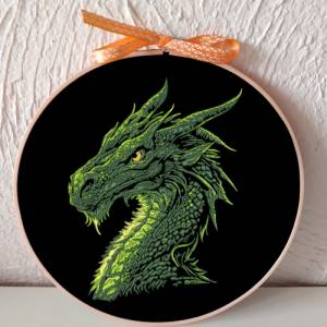 Maschinen Stickdatei - Drache Color Lichteffekt 12-14*18cm Bild 7