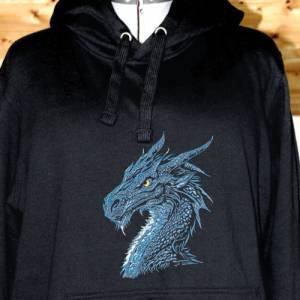 Maschinen Stickdatei - Drache Color Lichteffekt 12-14*18cm Bild 8