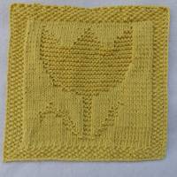 Strickanleitung für ein Spültuch Tulpe Bild 1