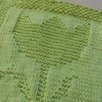 Strickanleitung für ein Spültuch Tulpe Bild 2