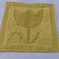 Strickanleitung für ein Spültuch Tulpe Bild 3