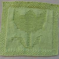 Strickanleitung für ein Spültuch Tulpe Bild 6