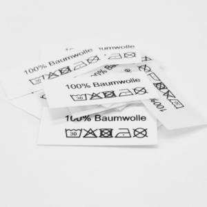 50 Textiletiketten 100% Baumwolle Bild 1
