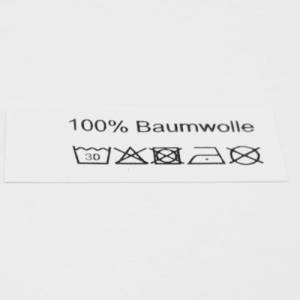 50 Textiletiketten 100% Baumwolle Bild 2