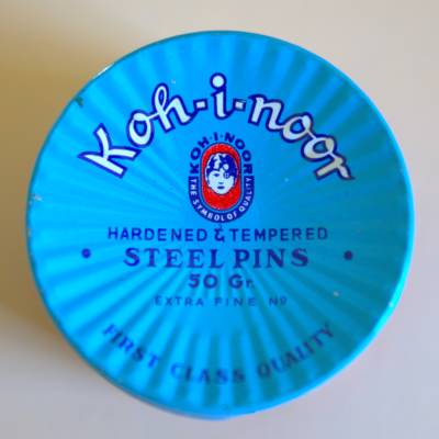 Vintage Blechdose Stahlstecknadeln Kohinoor