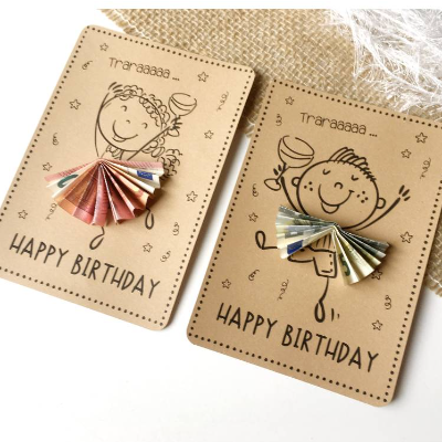 Druckvorlage Geldgeschenk - Glückwunschkarte zum Geburtstag - selber ausdrucken - Happy Birthday - Mitbringsel Kleinigke