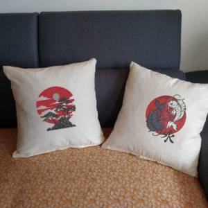 Maschinen Stickdatei - Japan Landschaft 12-14*18cm Bild 6