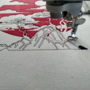 Maschinen Stickdatei - Japan Landschaft 12-14*18cm Bild 8