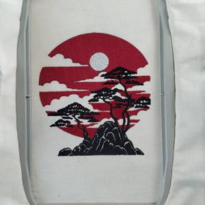 Maschinen Stickdatei - Japan Landschaft 12-14*18cm Bild 9