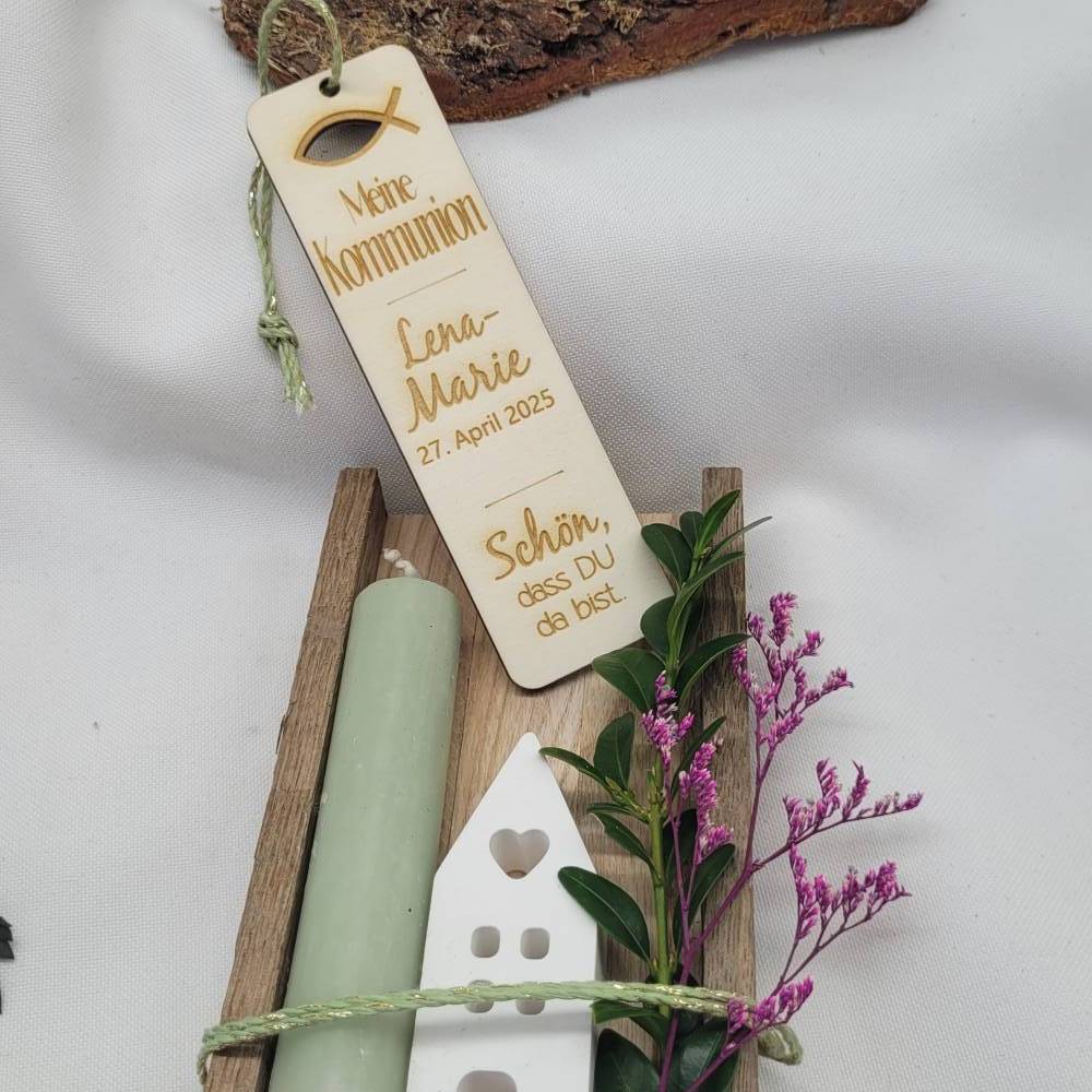 Cartello Benvenuto Comunione - Personalizzabile Con Nome E Data, In Legno, Per Tavolo O Parete - Foto 12