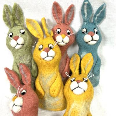 OSTERHASE pastellfarben, supersüsses Filztier/ Eierwärmer, verschiedene Farben erhältl.