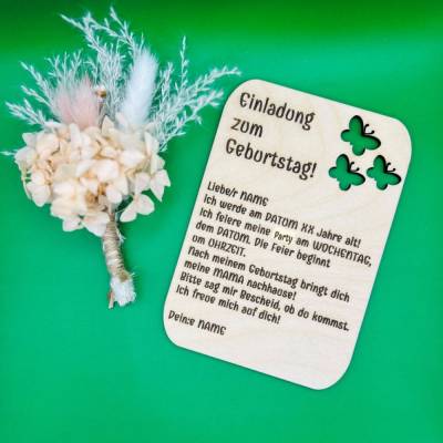 Einladungskarte zum Geburtstag