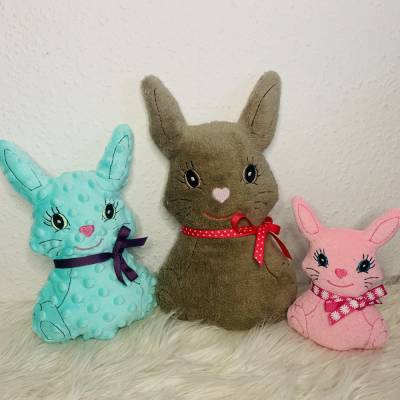 Stickdatei Hase  In the Hoop Set 2501 Osterhase, Ostern, Kuscheltier