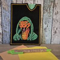 Maschinen Stickdatei - Schlange cool Color Lichteffekt 12-14*18cm Bild 10