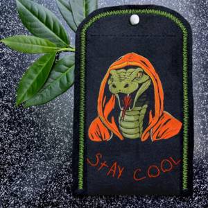 Maschinen Stickdatei - Schlange cool Color Lichteffekt 12-14*18cm Bild 4